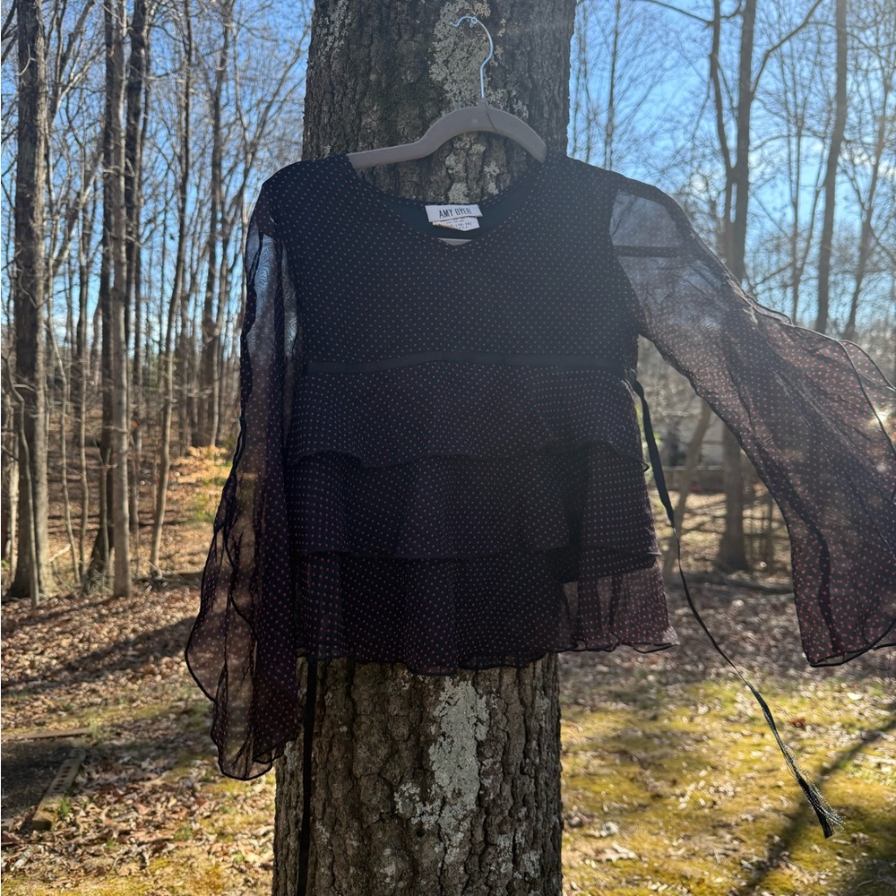 Vintage Y2K/90’s Amy Byer Sheer Layered Top Children’s size 14 or Women’s XS